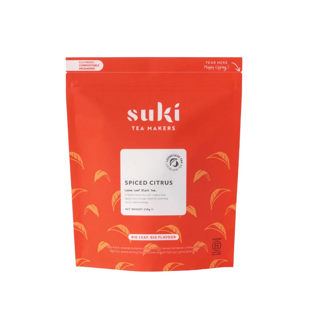 Herbata czarna cytrusowa przyprawy Suki Tea Spiced Citrus 250 g liściasta pomarańcza kardamon goździki