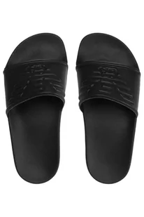 Klapki unisex Emporio Armani Beachwear wsuwane czarne-41 - Moda i Uroda OUTLET - miniaturka - grafika 1