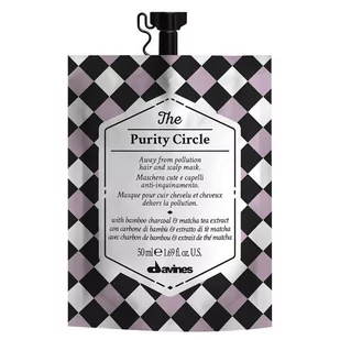 Davines The Circle Chronicles Purity Circle | Maska usuwająca zanieczyszczenia z włosów i skóry głowy 50ml - Maski do włosów - miniaturka - grafika 1