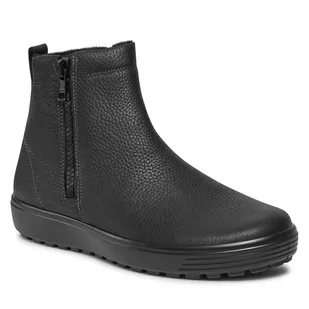 Trzewiki ECCO Soft 7 Tred 45031401001 Black - Botki męskie - miniaturka - grafika 1