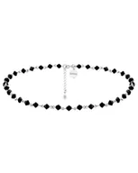 Naszyjniki - Srebrny Choker Z Kryształami Swarovski® Crystal - miniaturka - grafika 1