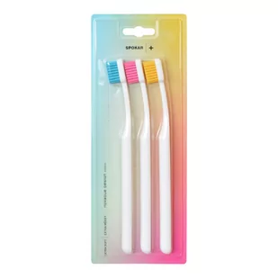 SPOKAR  +PLUS 3428 EXTRA SOFT 3szt. - zestaw szczoteczek do zębów z bardzo miękkimi włóknami (E1982) - Szczoteczki do zębów - miniaturka - grafika 1