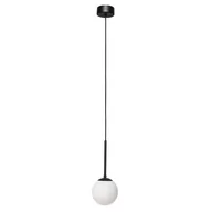 Lampy sufitowe - Kaspa Kulisty zwis nad łóżko LAMIA 11039102 szklana lampa wisząca biała - miniaturka - grafika 1