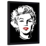 Plakaty - Plakat w ramie czarnej FEEBY Marilyn Monroe Pop Art, 50x70 cm - miniaturka - grafika 1