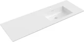 Umywalki - Mexen Otis umywalka wpuszczana w blat prawa 141 x 46,5 cm, biała połysk - 25181400P - miniaturka - grafika 1