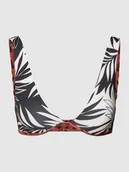 Stroje kąpielowe - Top bikini ze wzorem na całej powierzchni - miniaturka - grafika 1