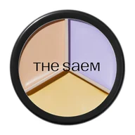 Korektory do twarzy - The Saem Cover Perfection Triple Pot, 04 Tone Up Beige Korektor - miniaturka - grafika 1