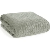 Narzuty - Srebrna narzuta welwetowa pikowana modna 220X240 - miniaturka - grafika 1