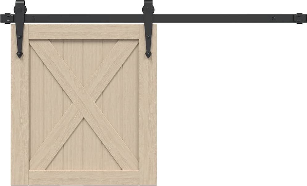 vidaXL vidaXL System do drzwi przesuwnych do mebli, 91 cm, stal węglowa