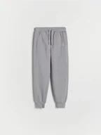 Spodnie i spodenki dla chłopców - Reserved - Dresowe spodnie jogger - ciemnoszary - miniaturka - grafika 1