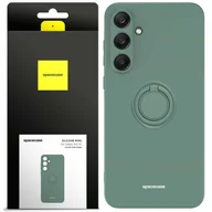 Etui i futerały do telefonów - Spacecase Etui Silicone Ring Galaxy A55 5G dark green - miniaturka - grafika 1