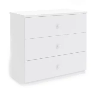 KocotKids Komoda do pokoju dziecięcego, babydreams, 81 cm, biel, mat - Komody dla dzieci - miniaturka - grafika 1