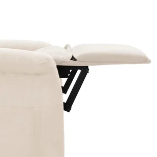 Lumarko Rozkładany fotel masujący, beżowy, obity mikrofibrą! - Fotele - miniaturka - grafika 7