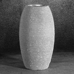 Wazon Dekoracyjny Eldo 15X12X27Cm Srebrny - Wazony i flakony - miniaturka - grafika 1