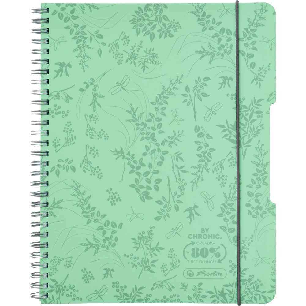 Kołozeszyt HERLITZ ECO PP COLORS B5 80k mięta