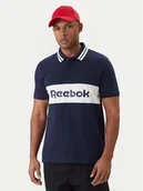Koszulki męskie - Reebok Polo Arter RK25548CCM Granatowy Regular Fit - miniaturka - grafika 1