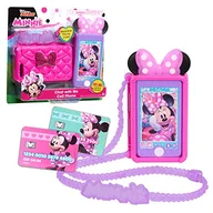Zabawki AGD - Disney Junior MINNIE Mouse Chat with Me Pretend Play zestaw telefonów komórkowych, światła i dźwięki, oficjalnie licencjonowane zabawki dla dzieci od 3 roku życia od Just Play - miniaturka - grafika 1