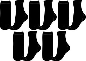Skarpetki męskie 5-PACK czarne 43/46