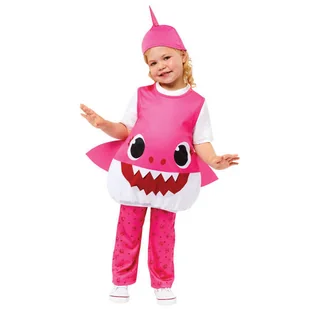 Strój, Kostium Przebranie Baby Shark Różowy 2-3 Lata - Baby shower i roczek - miniaturka - grafika 1