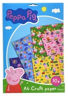 Szkolne artykuły papiernicze - Zestaw arkuszy do prac kreatywnych Świnka Peppa - 10 arkuszy - miniaturka - grafika 1