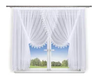 Firany - FIRANA GOTOWA 300x180,WOAL,PODCIĄGANA NA SZARFACH - miniaturka - grafika 1