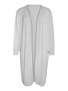 Noisy may Damski kardigan Nmcity L/S Curve Noos, jasnoszary melanżowy, 52 - Swetry damskie - miniaturka - grafika 1