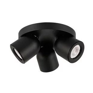 Italux Plafon LAMPA sufitowa NUORA SPL-2855-3C-BL okrągła OPRAWA regulowane reflektorki metalowe czarne SPL-2855-3C-BL - Lampy sufitowe - miniaturka - grafika 1