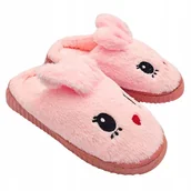 Buty dla dziewczynek - Kapcie Dziecięce Ciepłe Pantofle Domowe Bambosze Słodki Króliczek r. 30-31 - miniaturka - grafika 1