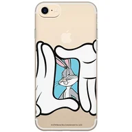 Etui i futerały do telefonów - ERT GROUP etui na telefon Iphone 7/8/ SE 2/ SE 3, case oryginalny i oficjalnie licencjonowany przez Looney Tunes, wzór Bugs 025, optymalnie dopasowane, plecki z TPU częściowo przeźroczyste - miniaturka - grafika 1