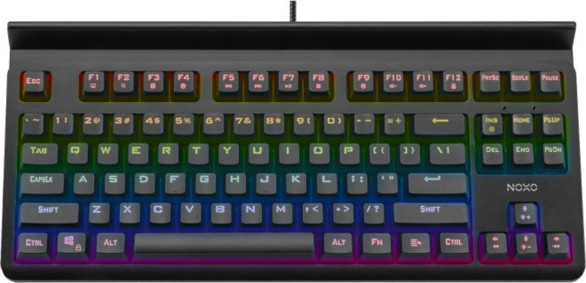 Noxo NOXO Specter Juodas Klaviatūra žaidimams su laidu Mechaninė EN/RU 650 g Mėlyna Switches KY-MK29_BLUE  EN/RU