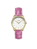 Zegarki damskie - Cluse Zegarek CW11213 Croco Pink/Gold - - miniaturka - grafika 1