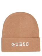 Czapki damskie - GUESS - Czapka damska, brązowy|beżowy - miniaturka - grafika 1