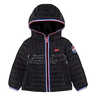 Kurtki i płaszcze dla chłopców - Levi's Kids Chłopięca Lvb Color Block Mid Wt Puffer odzież wierzchnia, czarna, 2 lata - miniaturka - grafika 1