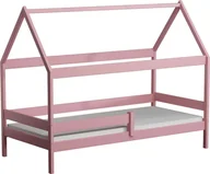 Łóżka dla dzieci i młodzieży - Elior Różowe łóżko domek do pokoju dziecięcego - Petit 3X 160x80 cm - miniaturka - grafika 1