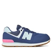 Buty dla dziewczynek - Sneakersy New Balance GC574NJ Granatowy - miniaturka - grafika 1