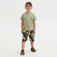 Spodenki dla niemowląt - Reserved - Bawełniane szorty Król Lew - Szary - miniaturka - grafika 1