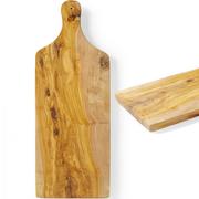 Deski do krojenia - Deska do serwowania z drewna oliwnego z uchwytem 600 x 200 x 18 mm - Hendi 505267 - miniaturka - grafika 1