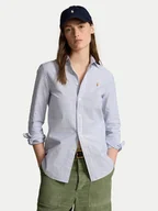 Koszule damskie - Polo Ralph Lauren Koszula 211941508001 Niebieski Slim Fit - miniaturka - grafika 1