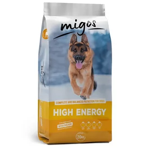 Migos High Energy 20kg - Sucha karma dla psów - miniaturka - grafika 1