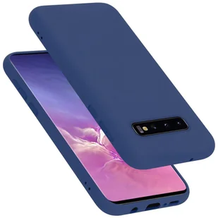 Pokrowiec Do Samsung Galaxy S10 5G Etui w LIQUID NIEBIESKI TPU Silikon Case Cover Obudowa Ochronny Cadorabo - Etui i futerały do telefonów - miniaturka - grafika 1