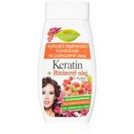 Odżywki do włosów - Bione Cosmetics Odżywcza odżywka regenerująca do włosów zniszczonych Keratin + Ricinový olej 260 ml - miniaturka - grafika 1