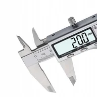 Suwmiarki i mikrometry - SUWMIARKA METALOWA ELEKTRONICZNA INOX + ETUI 200MM/8IN - miniaturka - grafika 1
