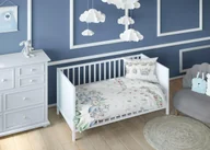 Pościel dla dzieci - Poszewka 40x40 hipopotamy biała zielona dziecięca zapinana na suwak KARO Kraina Snów - miniaturka - grafika 1