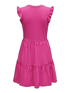 ONLY ONLMAY Cap Sleev FRIL Dress Box JRS NOOS sukienka, Shocking Pink, L, Shocking Pink, L - Sukienki - miniaturka - grafika 1