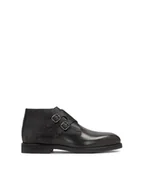 Botki męskie - Trzewiki męskie z podwójnym zapięciem monk strap shoes - miniaturka - grafika 1