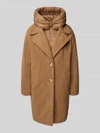 Płaszcze męskie - Płaszcz z pikowaną wstawką i zapięciem na guzik - miniaturka - grafika 1