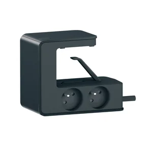 Przedłużacz klip 4x2P+Z +2USB Czarny 1,5m - Listwy zasilające - miniaturka - grafika 2