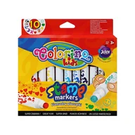 Przybory szkolne - Colorino Flamastry z pieczątkami 10 kolorów - miniaturka - grafika 1