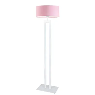 Nowoczesna lampa stojąca LED do pokoju dziecka KALIFORNIA z różowym abażurem - Lampy stojące - miniaturka - grafika 1