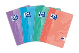 Oxford Zeszyt TOUCH PASTEL A5 16k 90g linia podwójna kolorowa 400150843 400150843 - Zeszyty szkolne - miniaturka - grafika 1